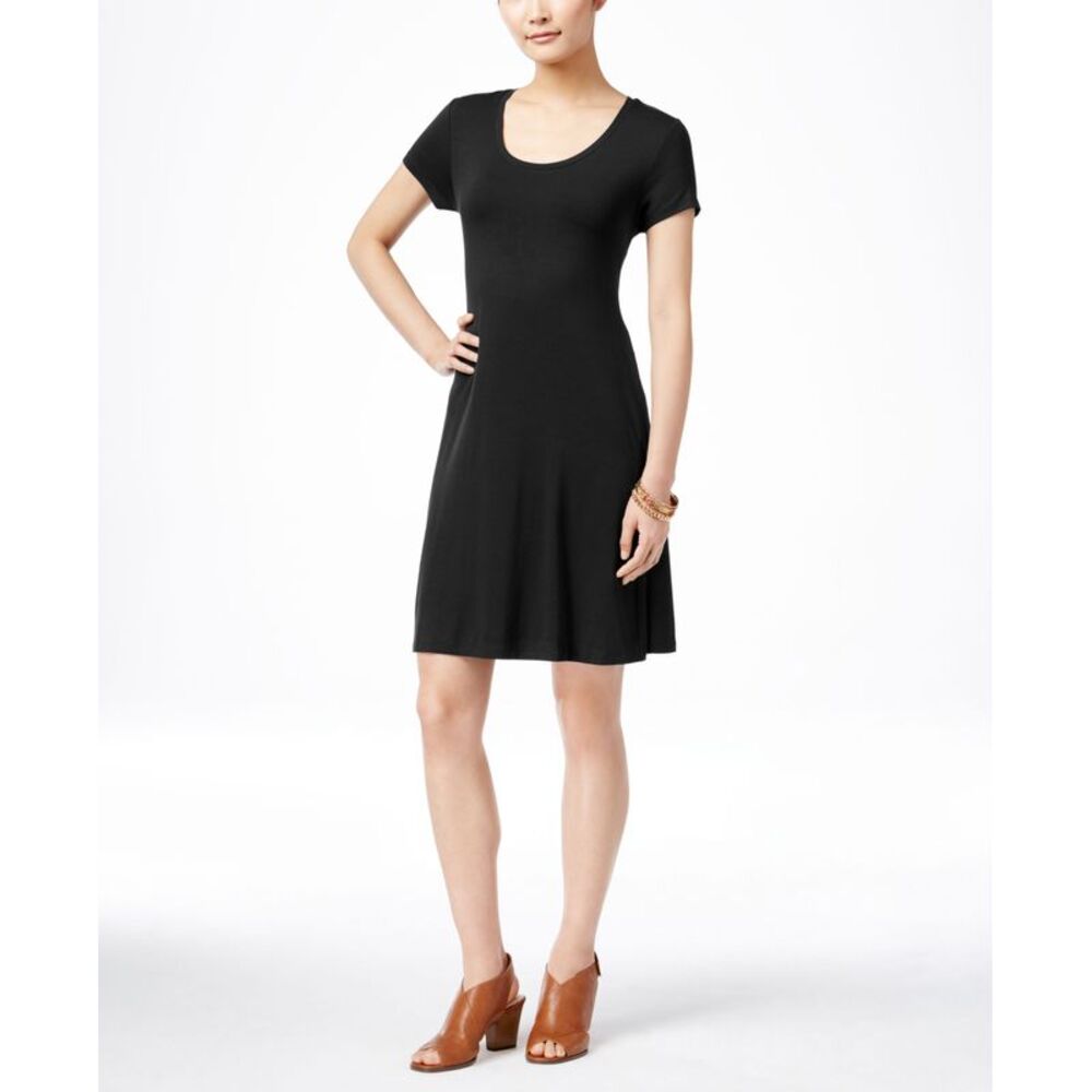 Style & Co Petite Short Sleeve A Line Dress